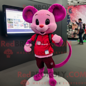 Disfraz de mascota Magenta...