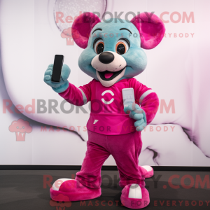 Magenta Mouse mascot...