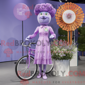 Lavendel Unicyclist maskot...