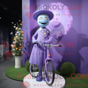 Lavendel Unicyclist maskot...