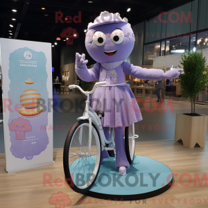Lavender Unicyclist mascot...