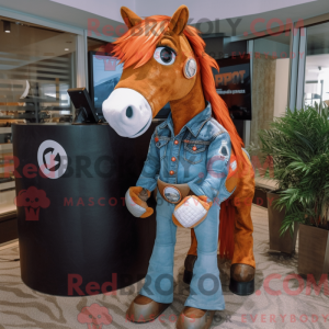 Rust Mare mascot costume...