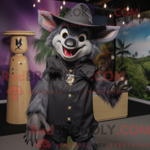 Black Fruit Bat mascot...