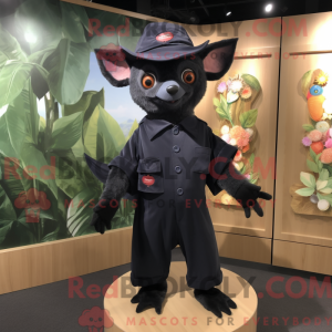 Black Fruit Bat mascot...