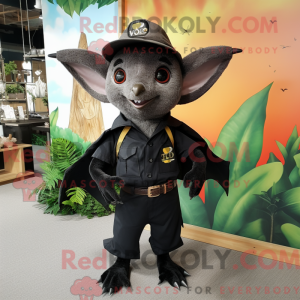 Black Fruit Bat mascot...