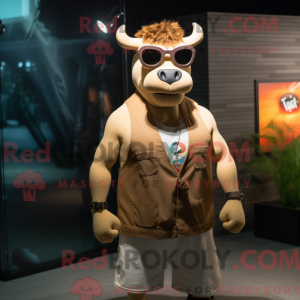 Figura de máscara Tan Bull...