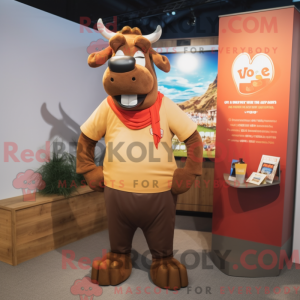 Figura de máscara Tan Bull...