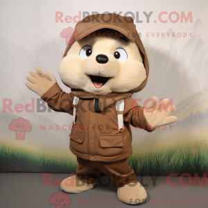 Brown Hedgehog mascot...