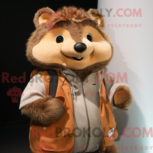 Brown Hedgehog mascot...