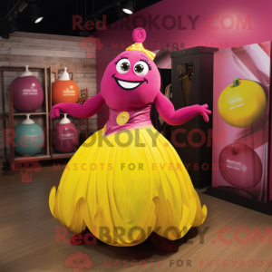Magenta sitron maskot...