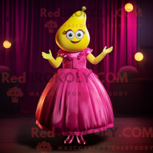 Magenta Lemon Maskottchen...