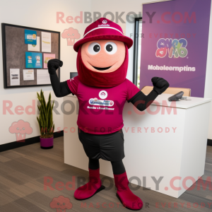 Magenta Anwalt Maskottchen...