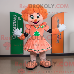 Peach Irish Dancer mascot...