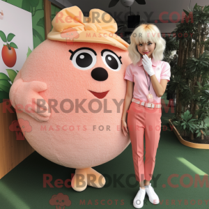 Peach Golf Ball mascot...