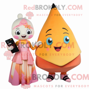 Peach Ray-maskotdraktfigur...