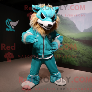 Turquoise Lynx mascot...