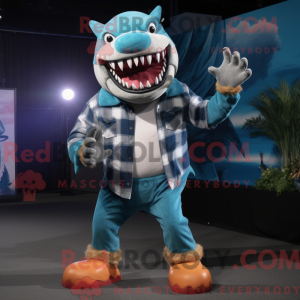 Costume de mascotte Cyan...