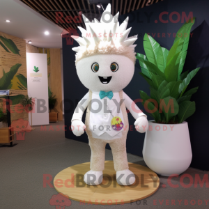 White Pineapple mascot...