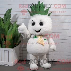 White Pineapple mascot...