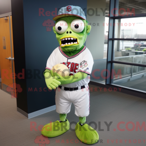 Lime Green Zombie mascot...