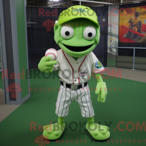 Lime Green Zombie mascot...