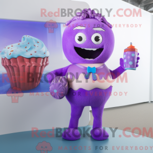 Purple Cupcake mascot...