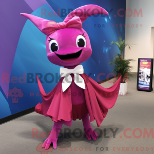 Magenta Swordfish mascot...