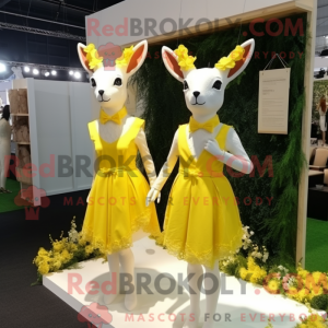 Citrongul Rådyr maskot...