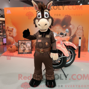 Peach Donkey mascot costume...
