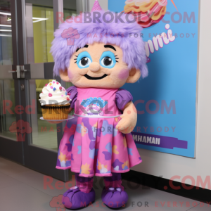 Cupcake-maskotkostyme kledd...