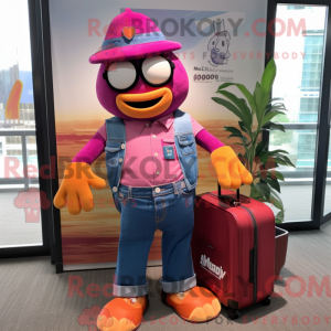 Magenta Mandarin mascot...