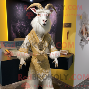 Gold Angora Goat mascot...