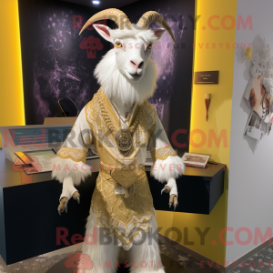 Gold Angora Goat maskot...