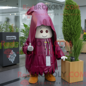 Maroon Radish mascot...