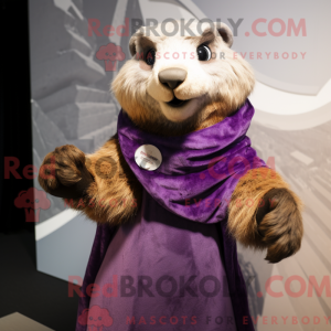 Purple Marmot mascot...