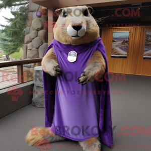 Purple Marmot mascot...