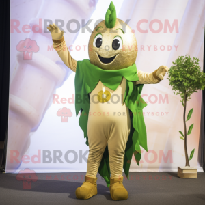 Gouden bonenstaak mascotte...