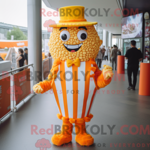 Orange Pop Corn mascot...