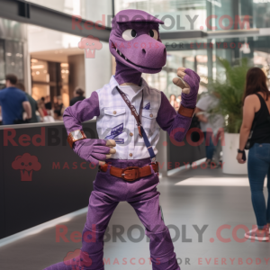 Purple Coelophysis mascot...