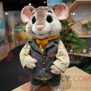 Dormouse mascot costume...