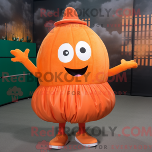 Orange Pumpkin mascot...