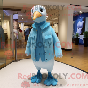 Sky Blue Albatross mascot...