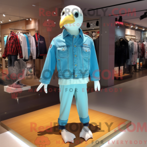 Sky Blue Albatross mascot...