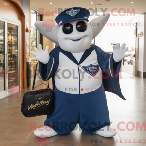 Navy Stingray Maskottchen...