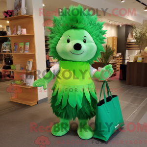 Green Porcupine mascot...