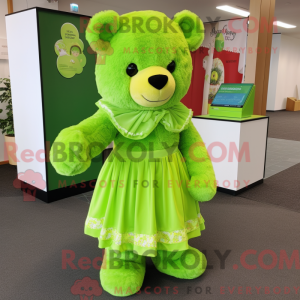 Limegroen teddybeer...