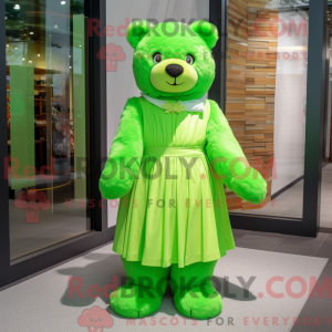 Limegroen teddybeer...