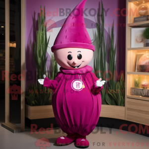 Magenta Onion Maskottchen...