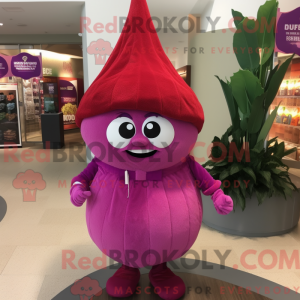 Magenta Løg maskot kostume...