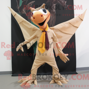 Tan Pterodactyl mascot...